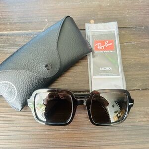 Ray-Ban tortoise Square Sunglasses